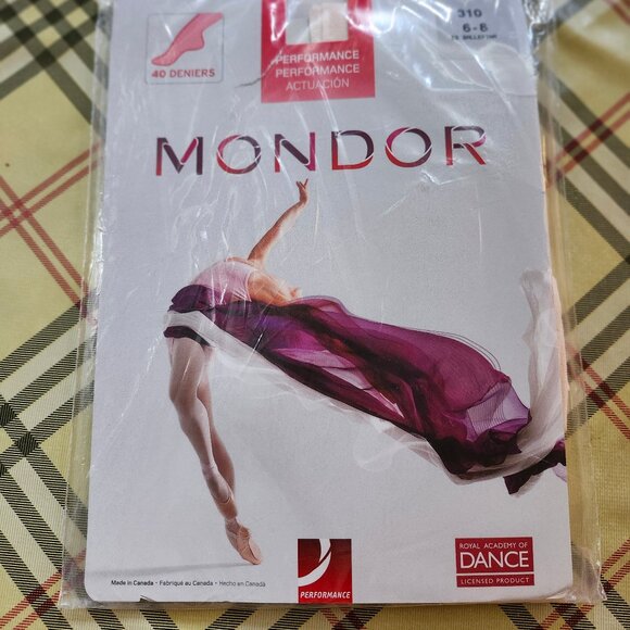 Mondor Performance Ballerina Tights Pink NIP NEW Size 6 8 Girls 310 ADD ON ONLY - Picture 1 of 6